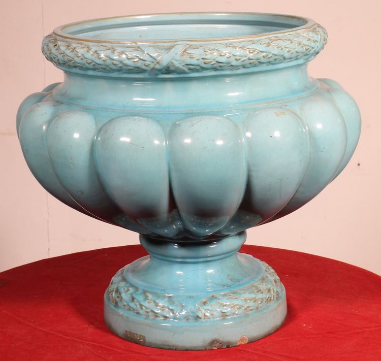 Glazed Ceramic Planter, Late 19th Century