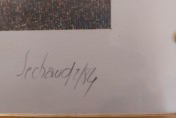 Jacques Séchaud - (1926 - 2014) - 2 pastels - Compositions abstraites - Nice