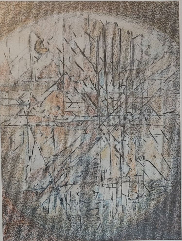 Jacques Séchaud - (1926 - 2014) - 2 pastels - Compositions abstraites - Nice