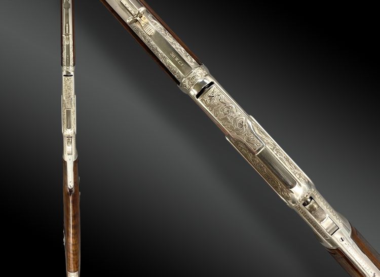 CARABINE WINCHESTER Mod. 1873, GRAND LUXE, GRAVÉE ET ARGENTÉE