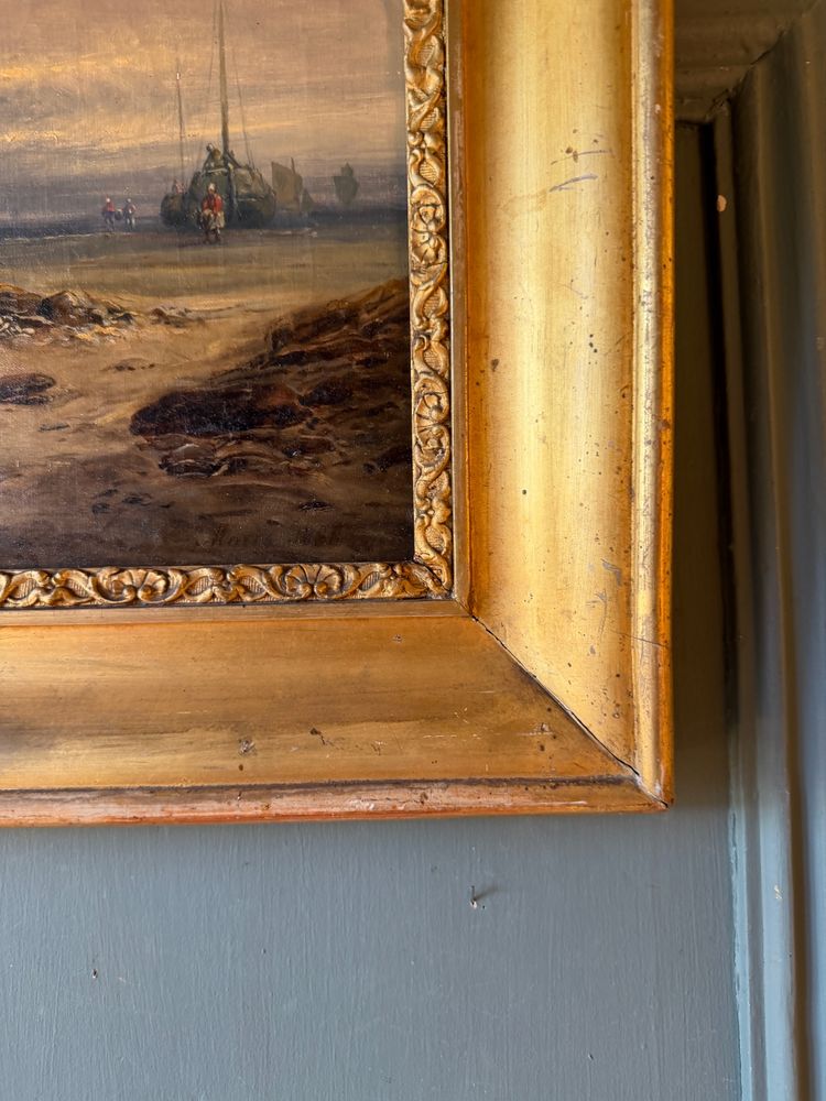Retour de pêche d'après Friedrich Fritz Hildebrandt