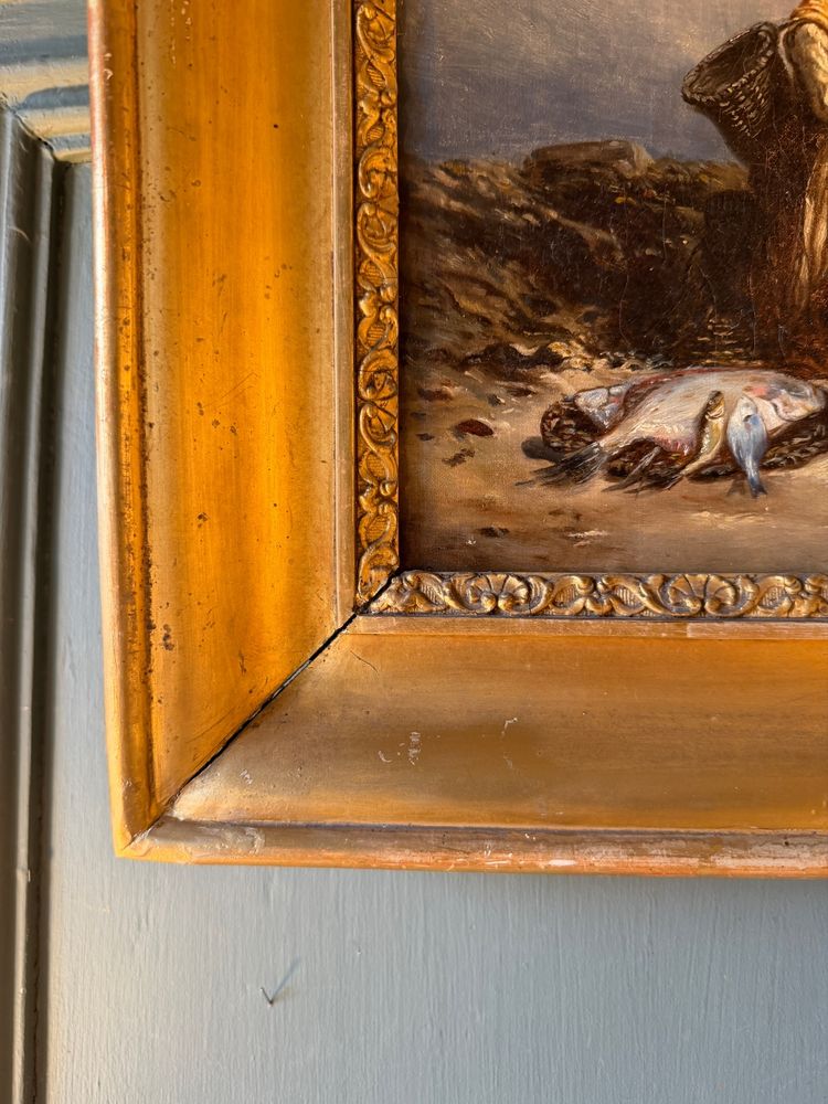 Retour de pêche d'après Friedrich Fritz Hildebrandt