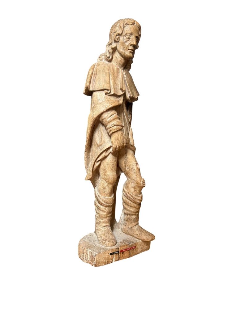 Sculpture en bois de Saint Roch - XVIIème siècle 