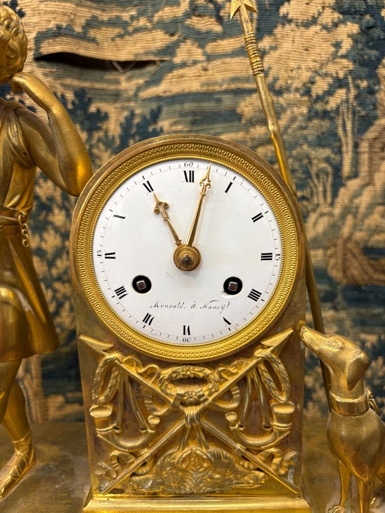 Melancholische Liebesuhr, Empire-Zeit, um 1800, 19. Jahrhundert