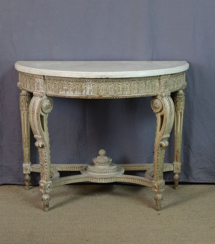 console XX en bois peint