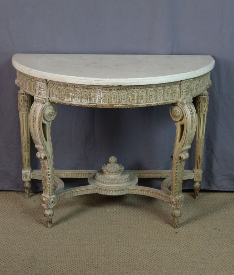 console XX en bois peint
