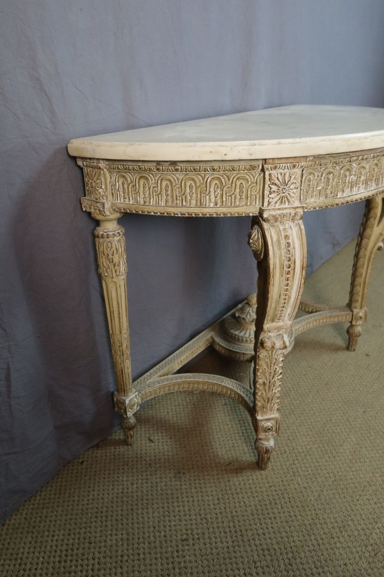 console XX en bois peint