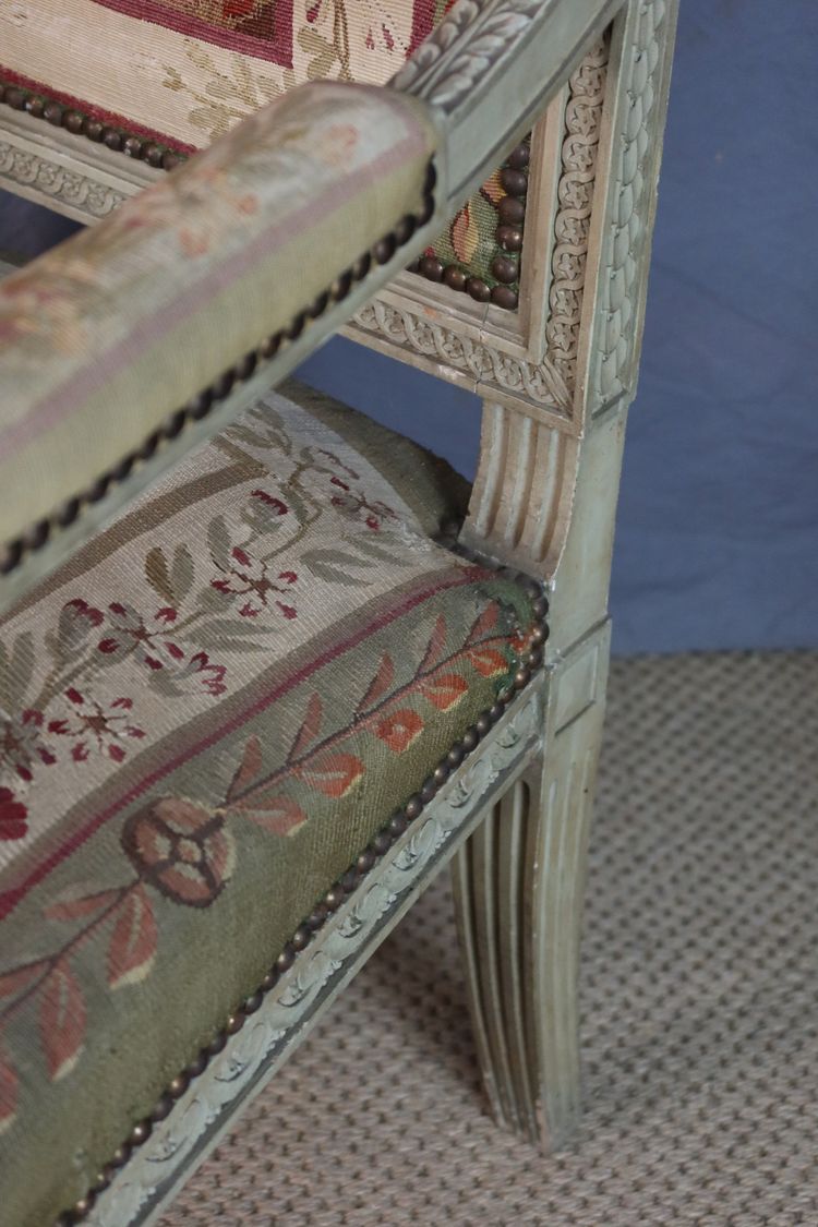 Paire de fauteuils directoire XIX 