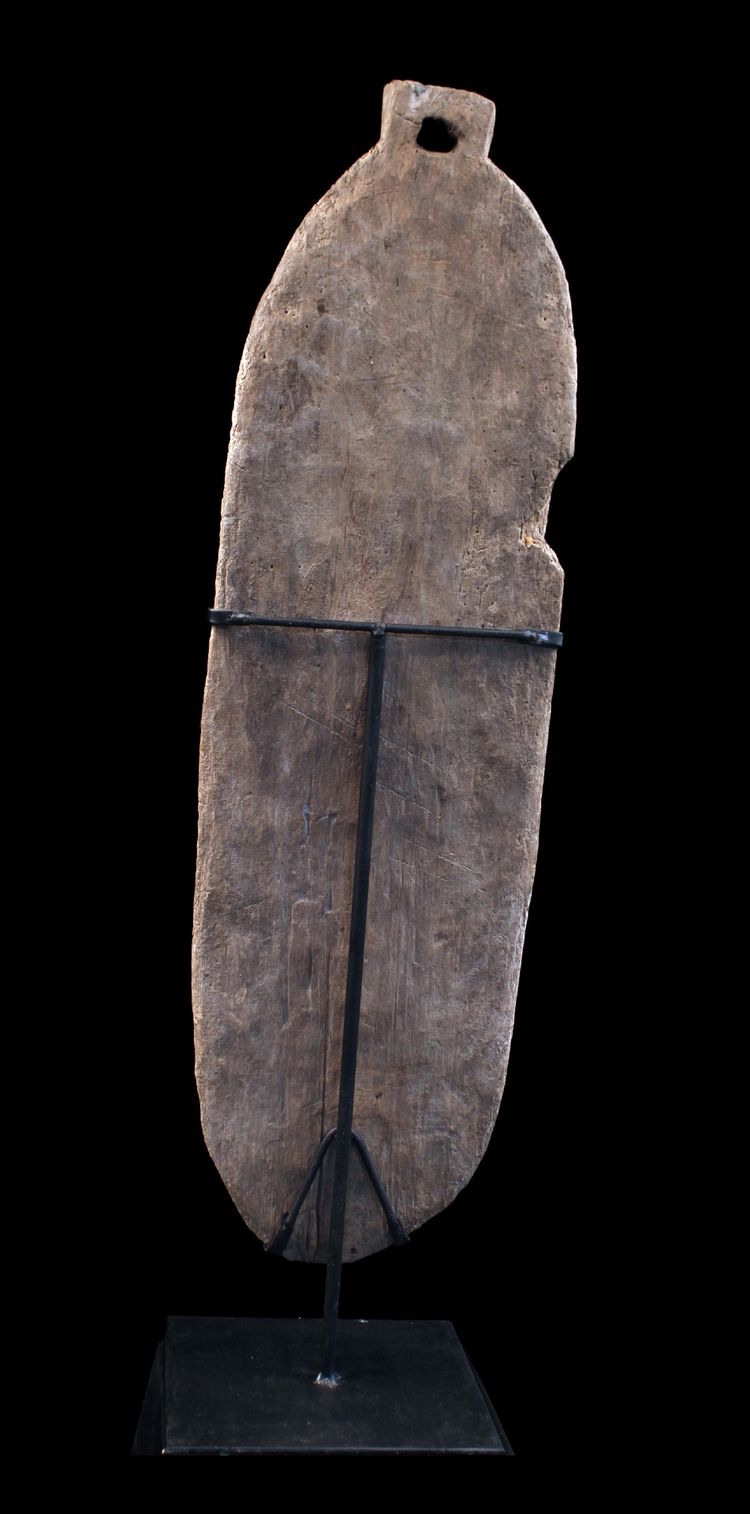 Masque d'ancêtre, art tribal, art océanien, Papouasie Nouvelle Guinée, sculpture bois, 81 cm