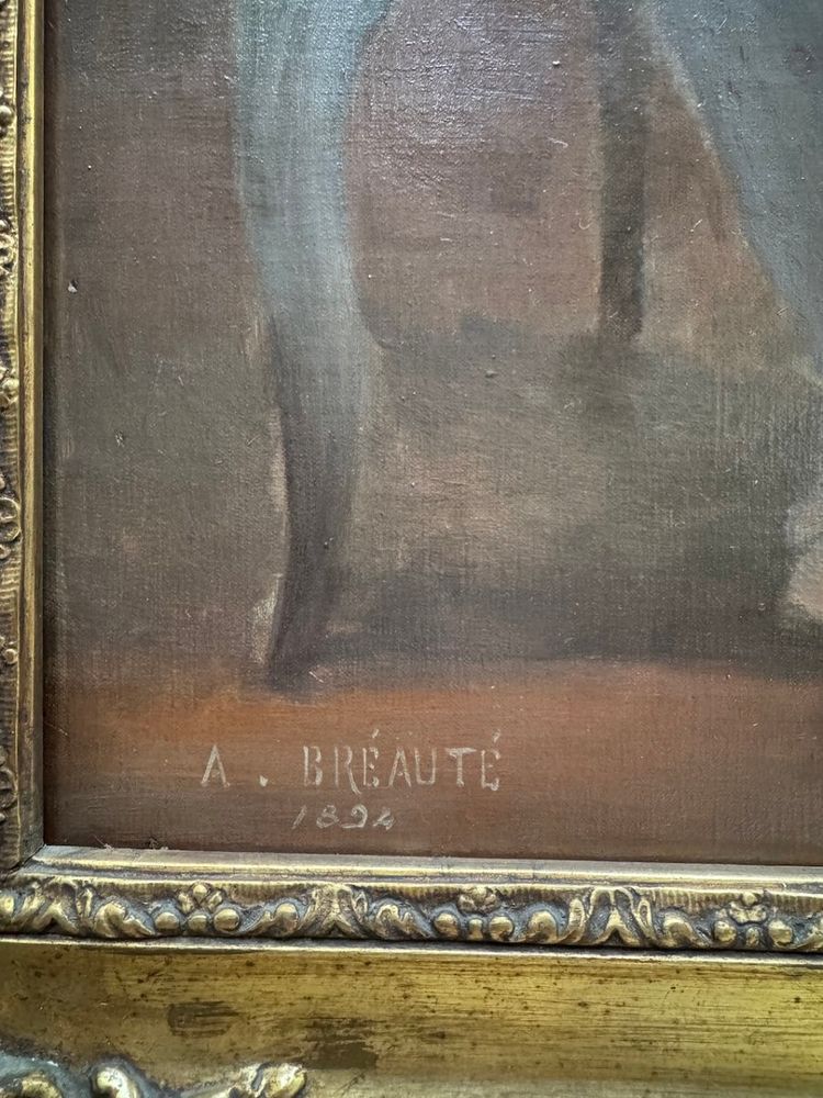 Albert Bréauté (1854-1941) - Tableau Après le bal, 1894