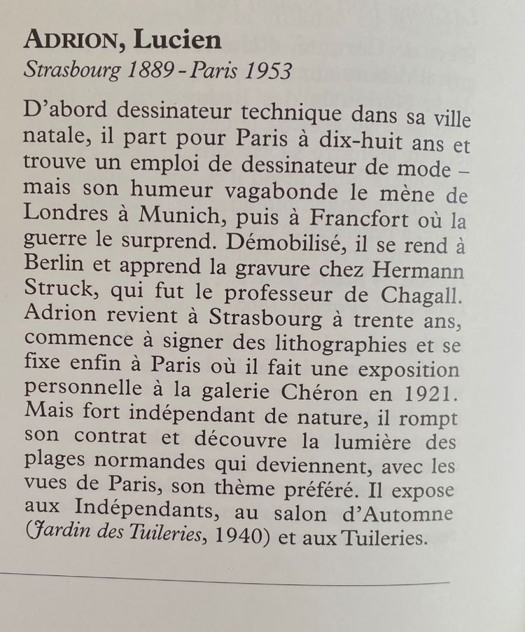 Lucien Adrion. „Landschaft am Rande von Paris“. Öl auf Leinwand, Anfang des 20. Jahrhunderts. 