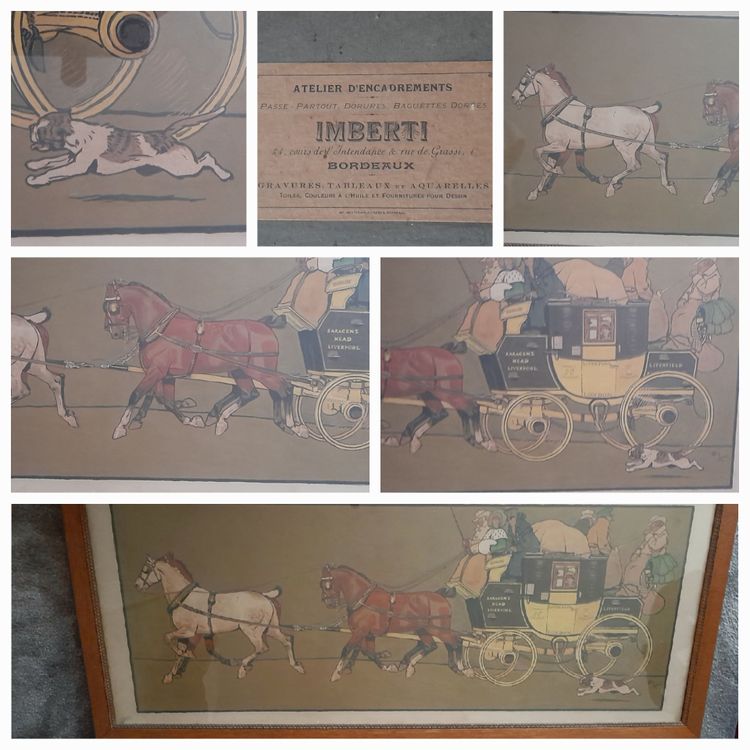 Cecil Aldin "la diligence"circa 1908