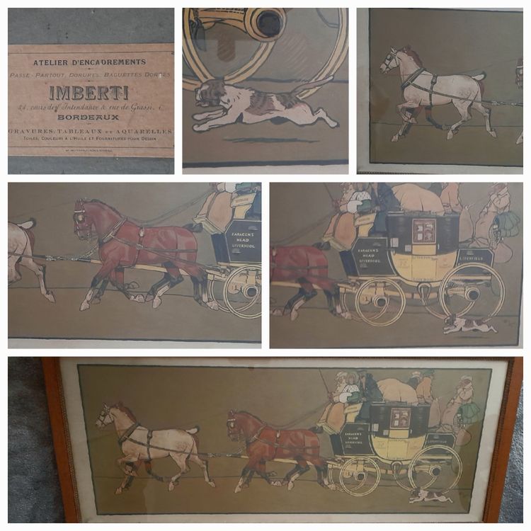 Cecil Aldin "la diligence"circa 1908