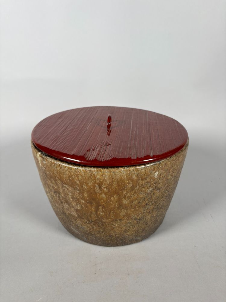 Recipient a eau en grès et laque - Japon - époque d'Edo (1615-1868)