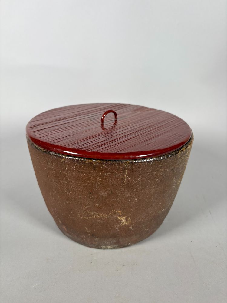 Recipient a eau en grès et laque - Japon - époque d'Edo (1615-1868)