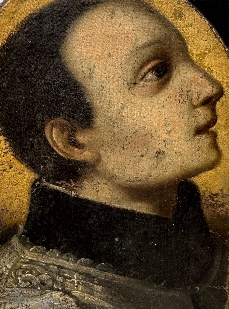 Profil d’un Saint , XVIème , école italienne 