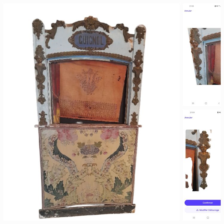 Guignol son théâtre et 6 marionnettes 