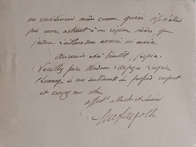 Maréchal Fayolle - (1852 - 1928) - 4 cartes autographes signées - 