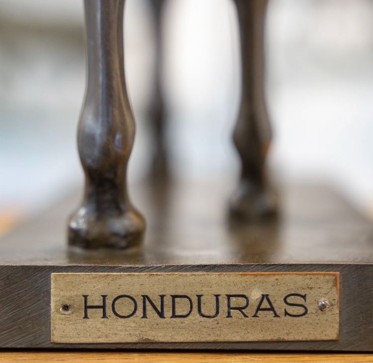 SCULPTURE - PORTRAIT DU CHEVAL "HONDURAS" , WILLEM KRIEGER (1877-1945) - BRONZE