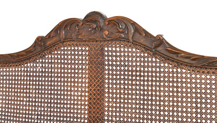 Banquette cannée de style Régence 