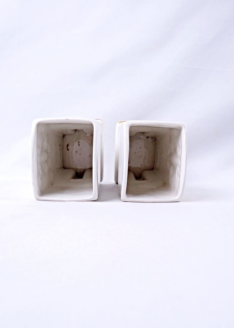 Paire de vases Art Deco en faïence de Ceranord céramique d'art début XXe
