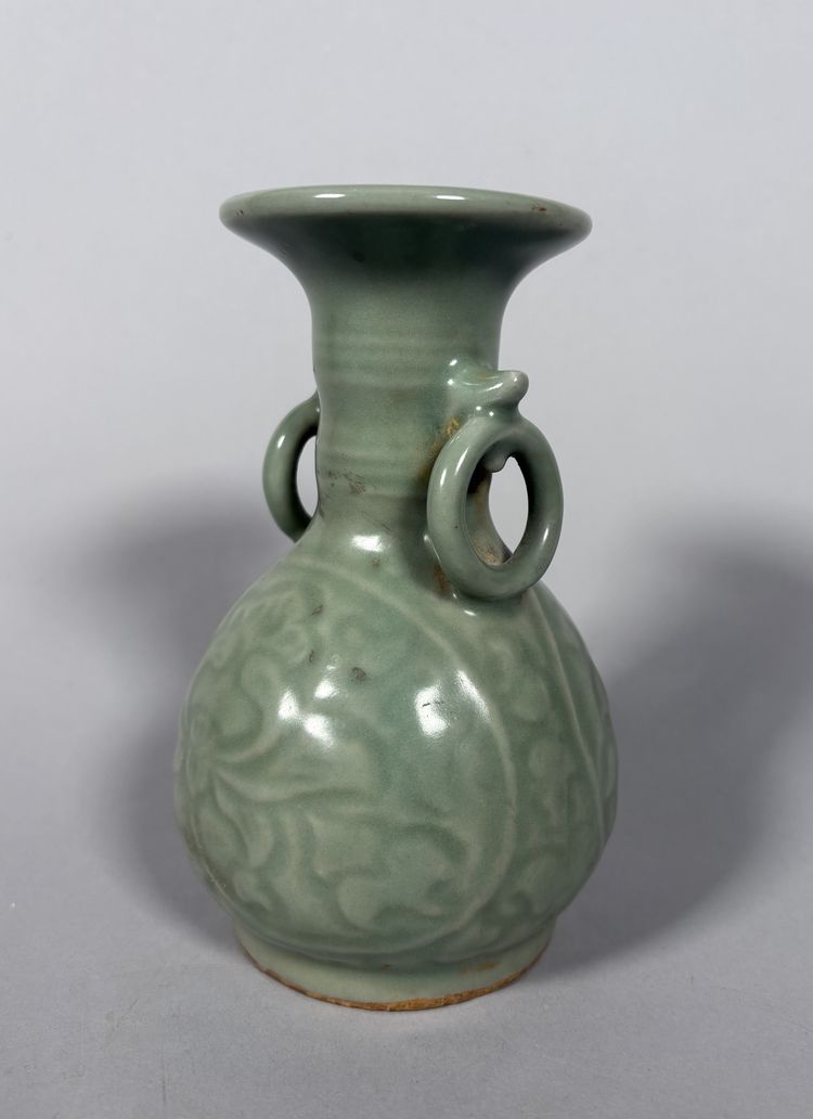 Longquan Celadon Stoneware Vase, Yuan-Ming Dynasties - China
