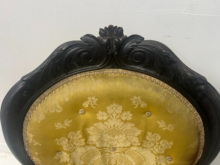 Set di quattro poltrone in stile Luigi XV e Napoleone III in palissandro del XIX secolo
