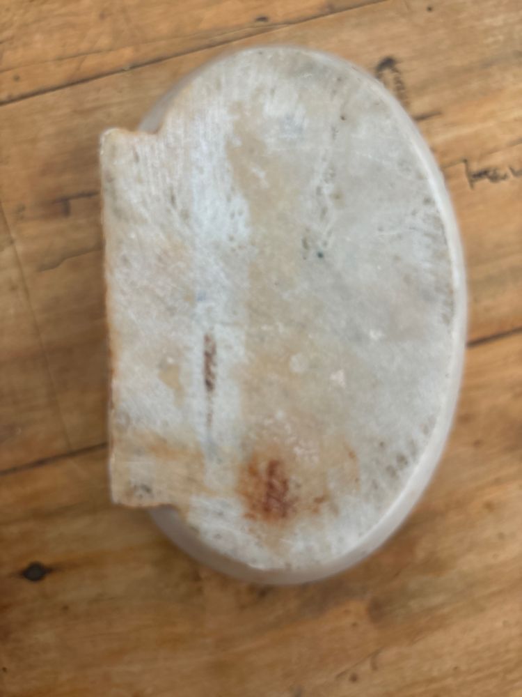 Very old small marble holy water font 