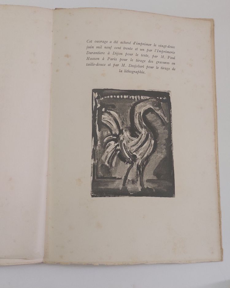 Georges Roualt - Marcel Arland - Carnets de Gilbert - Livre illustré - 1931