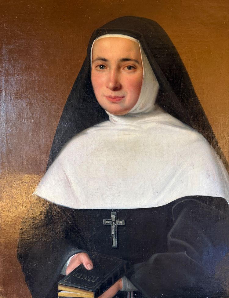 Portrait d'une jeune religieuse XIXème