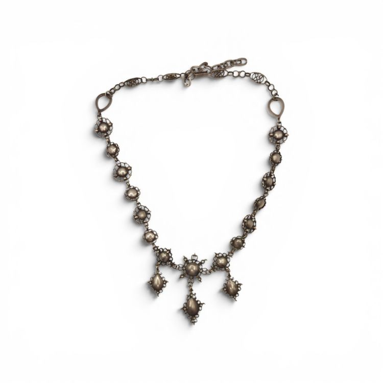 Antikes Collier Viktorianisch Silber & Paste 19. Jahrhundert