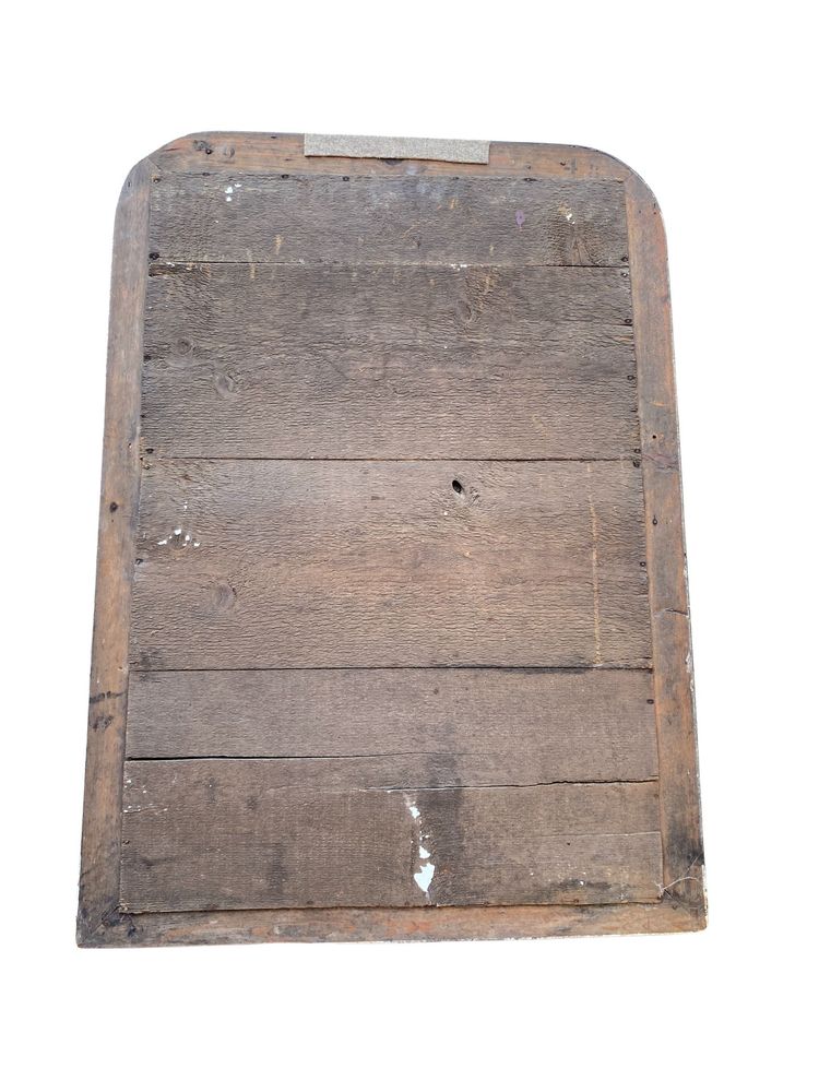 Grand Miroir en bois Noir et Doré, d'époque Napoléon III, Style Louis Philippe, 62cm x 90cm