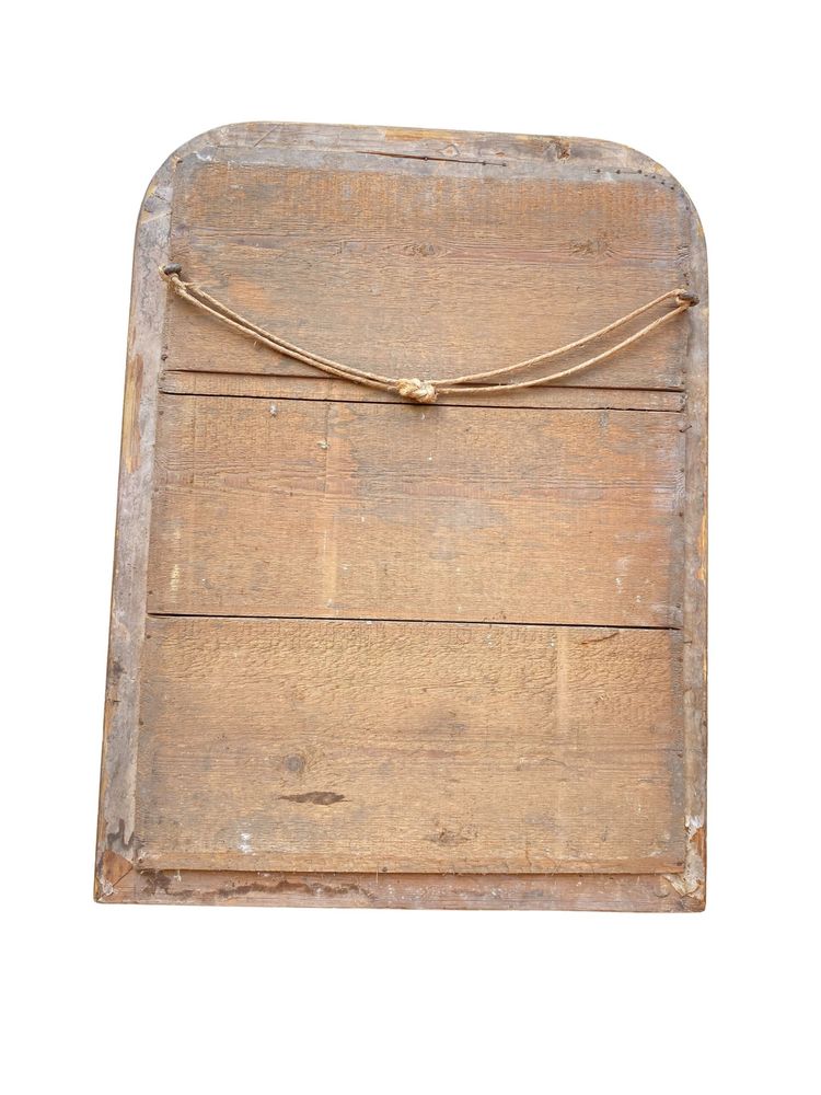 Miroir Louis Philippe en Bois Stuqué et Doré, XIXème, 55cm x 75cm
