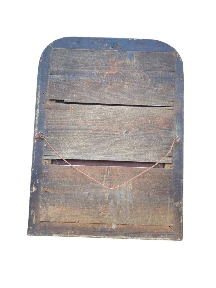 Miroir Louis Philippe en Bois Stuqué et Doré, XIXème, 50cm x 70cm