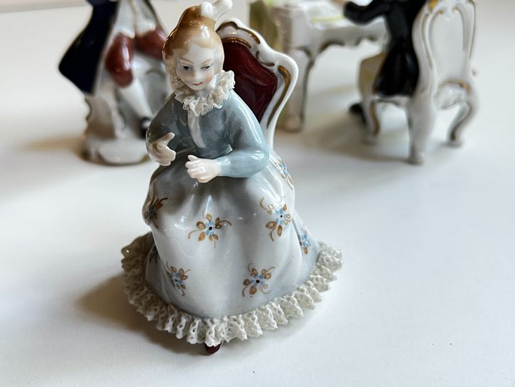 "The Concert," a Saxon porcelain figurine set, mid-20th century
