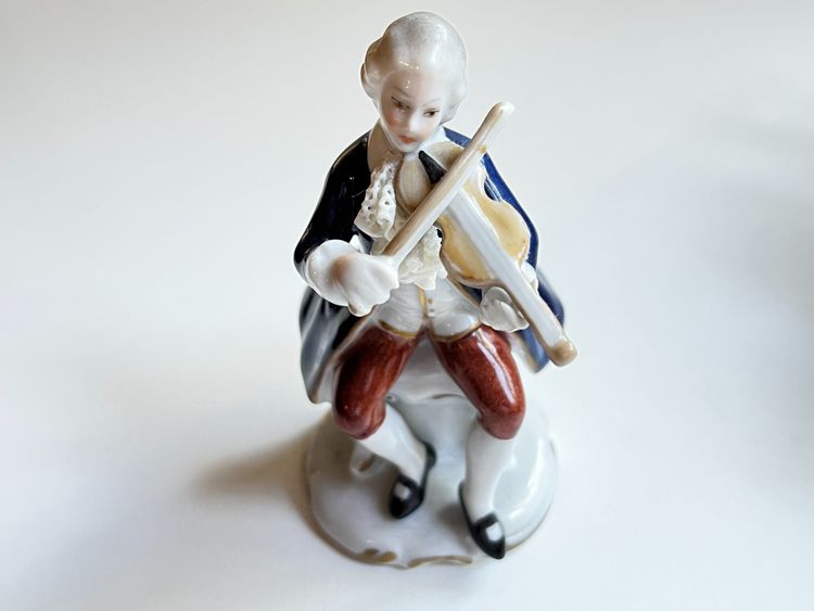 "The Concert," a Saxon porcelain figurine set, mid-20th century