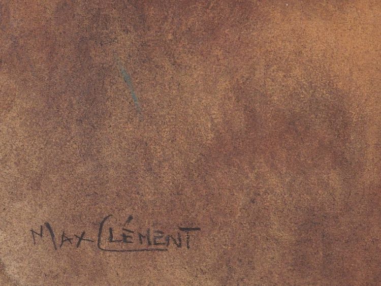 Max CLÉMENT, Deux femmes à l'enfant, Bretagne, dessin