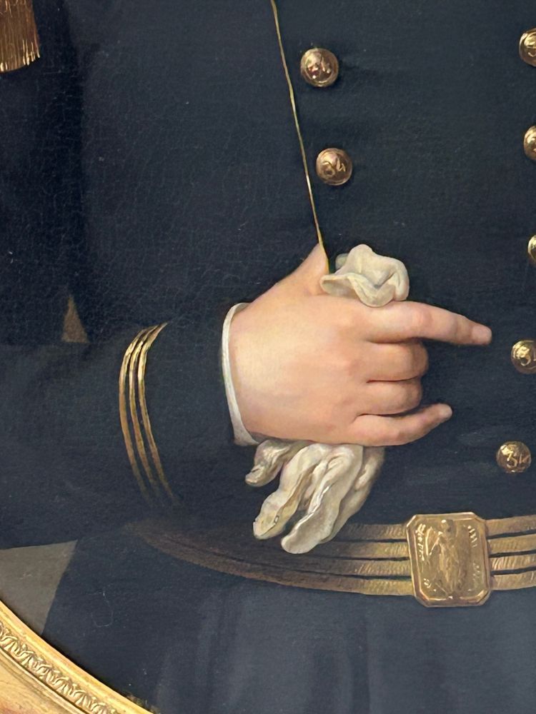 Portrait d’officier militaire à la légion d’honneur du second empire vers 1850 Napoléon III 