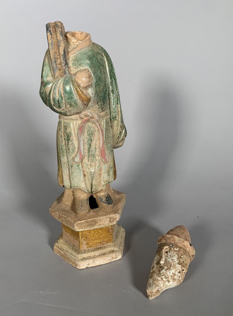 Sculpture d'un  Mingqi Dynastie Ming (1368-1644) Chine Sancai