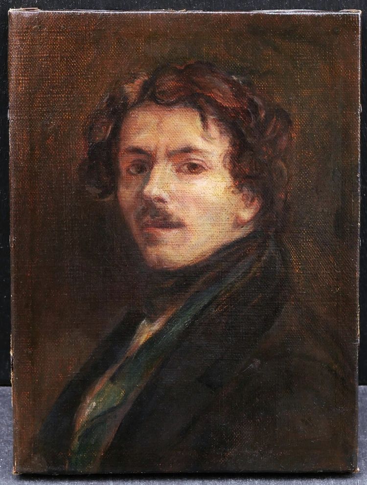 Renée FARALICQ-MÉRY d'après Eugène DELACROIX, Autoportrait de Delacroix, tableau