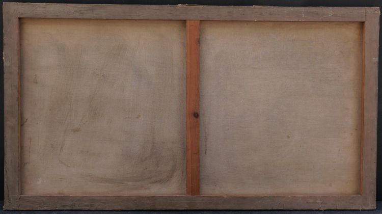 École FRANÇAISE XIXème siècle, Paysans dans la tempête (scène de chouannerie?), tableau
