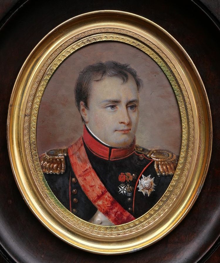 Early 19th-century French school, Portrait of Emperor Napoleon I, miniature