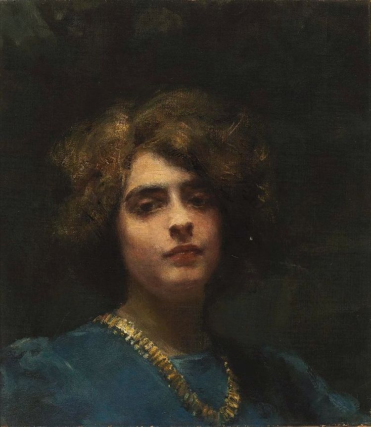 Alice PIKE BARNEY zugeschrieben, „Porträt von Rachel“ (oder Selbstporträt?), Gemälde