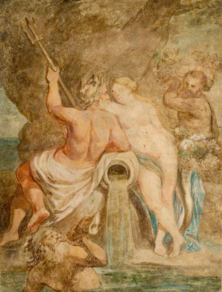 Nettuno, dio delle acque correnti e delle sorgenti. Secondo Rubens