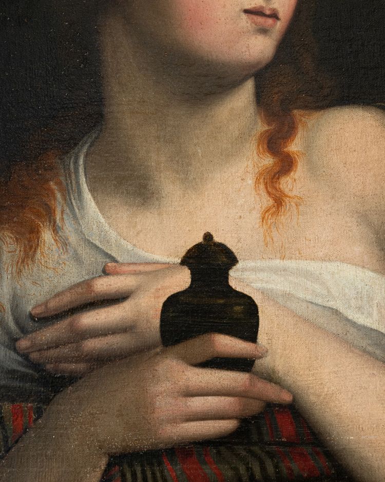 Portrait of Mary Magdalene, Oil on Canvas, Italian School, 17th Century