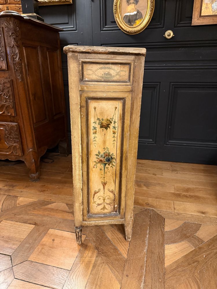 Kleiner Sekretär aus bemaltem Holz im Stil Ludwigs XVI., 19. Jahrhundert