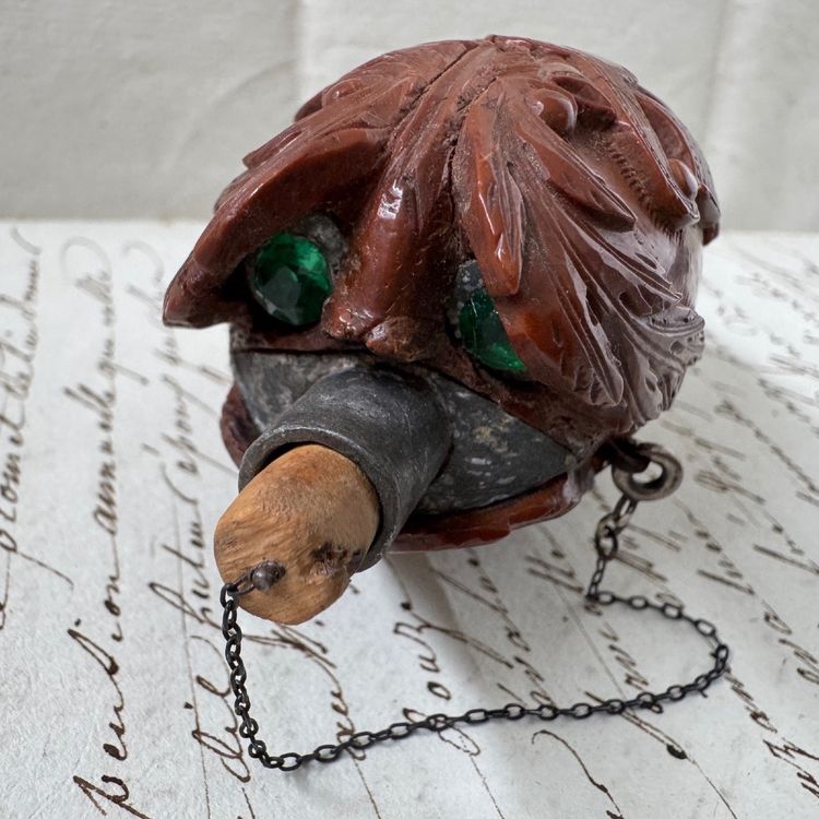 Corozo snuffbox, marine work, musical attributes, early 19th century