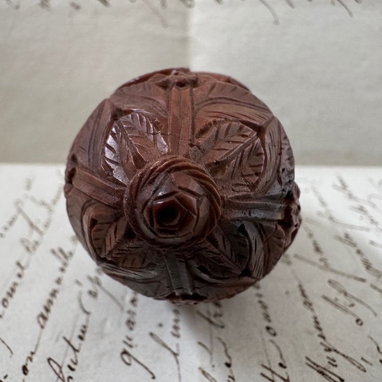Corozo snuffbox, marine work, musical attributes, early 19th century