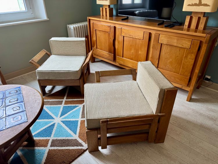 Paire de Fauteuils Vintage