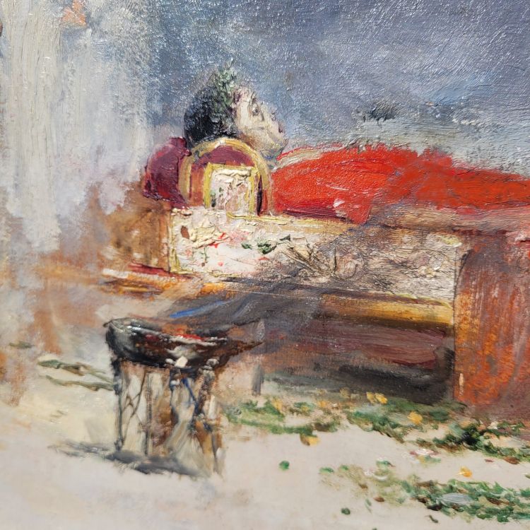 Scène Antique, Mort de César, Encadré, fin XIXème début XXème siècle
